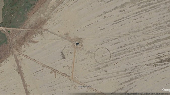 50m Ring Orford Ness as seen from Google Earth
